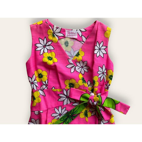 60s Hawaiian Sleeveless Wrap Dress by Malihini Designer Collection Hawaii - Picture 12 of 14